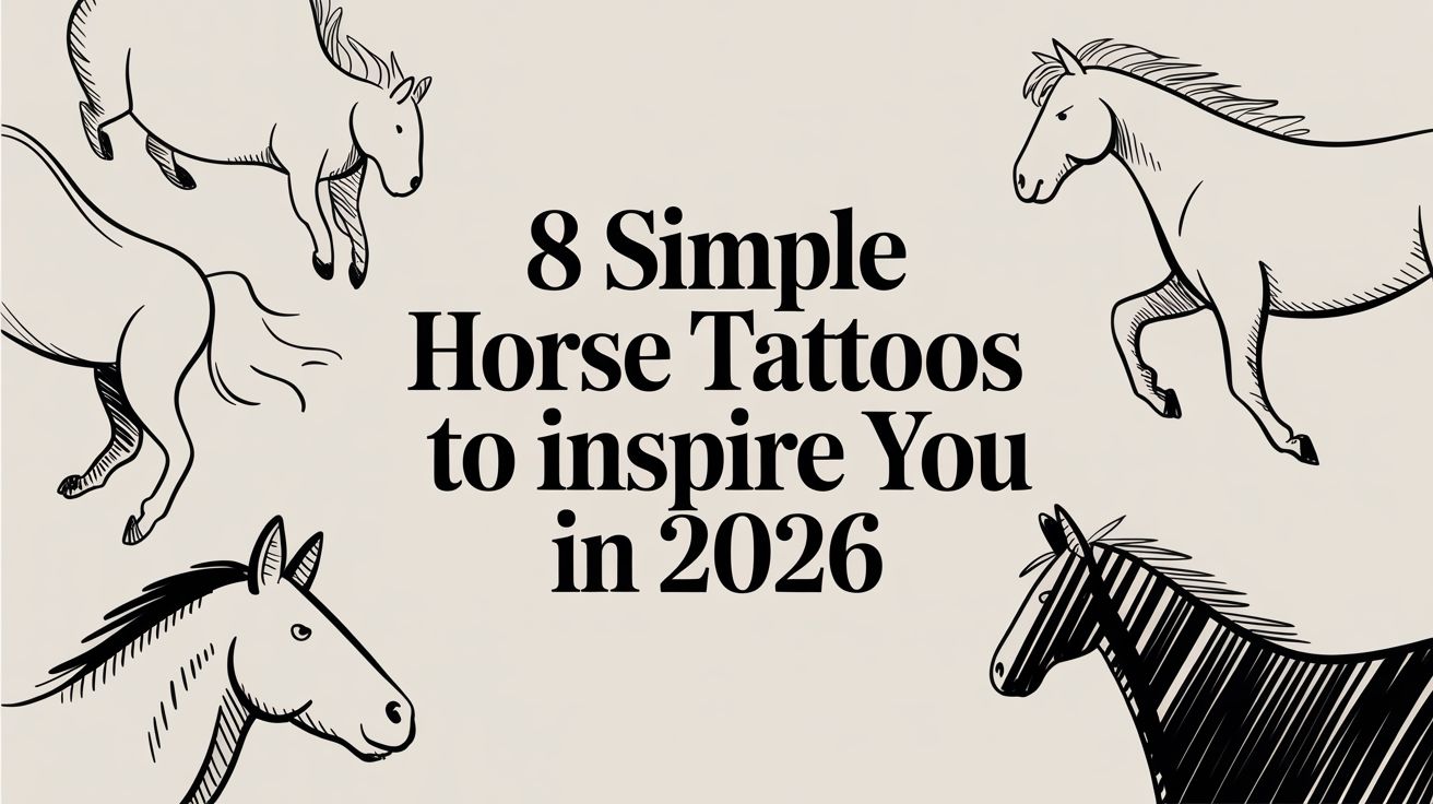 8 Simple Horse Tattoos to Inspire You in 2026