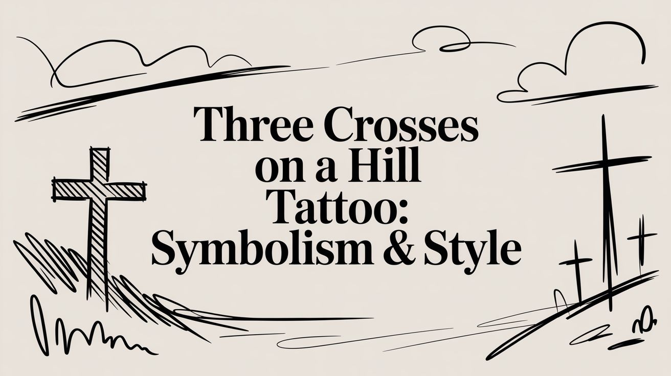 Three Crosses On A Hill Tattoo: Symbolism & Style