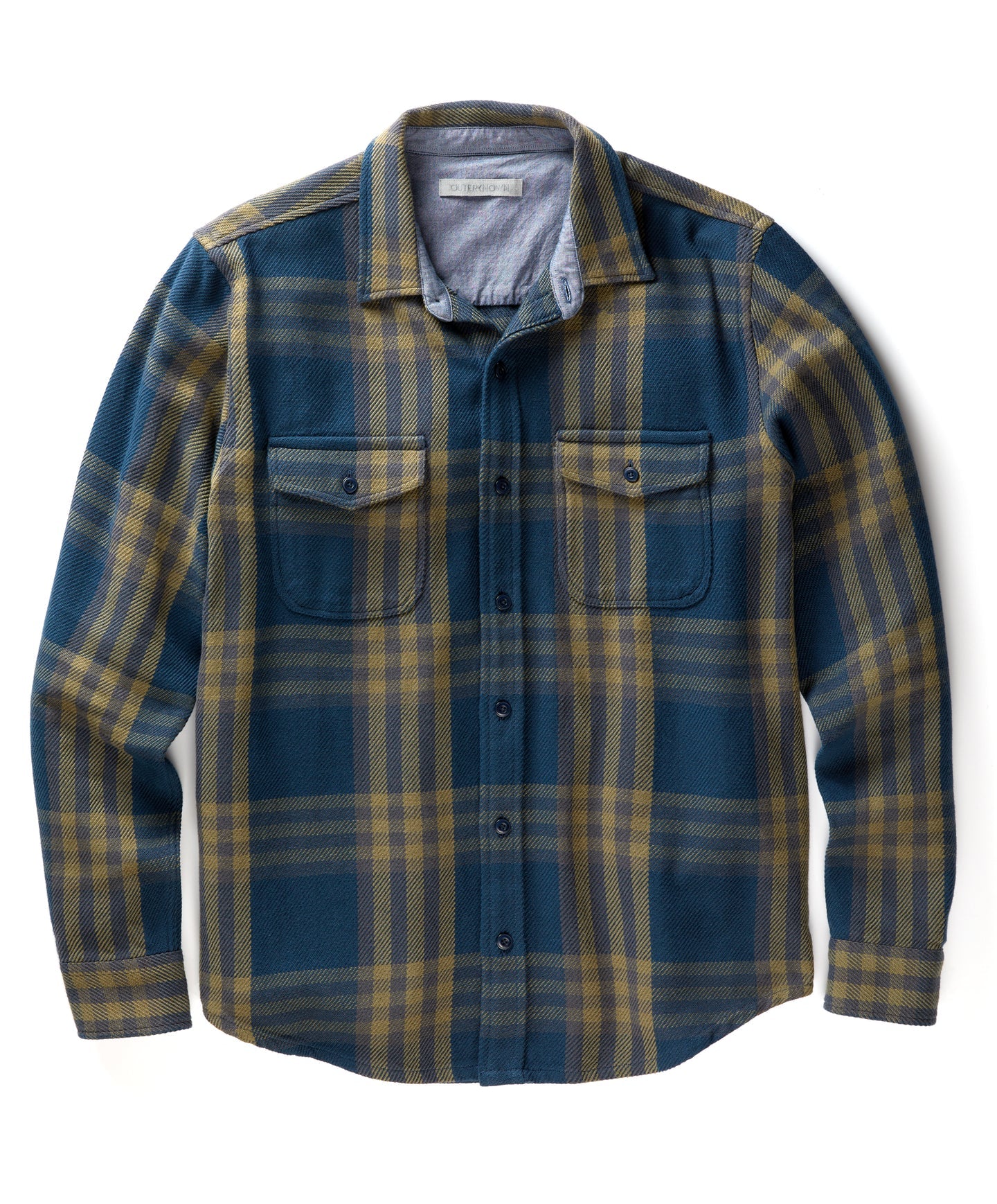Outerknown - Blanket Shirt in Marine Fox Creek Plaid