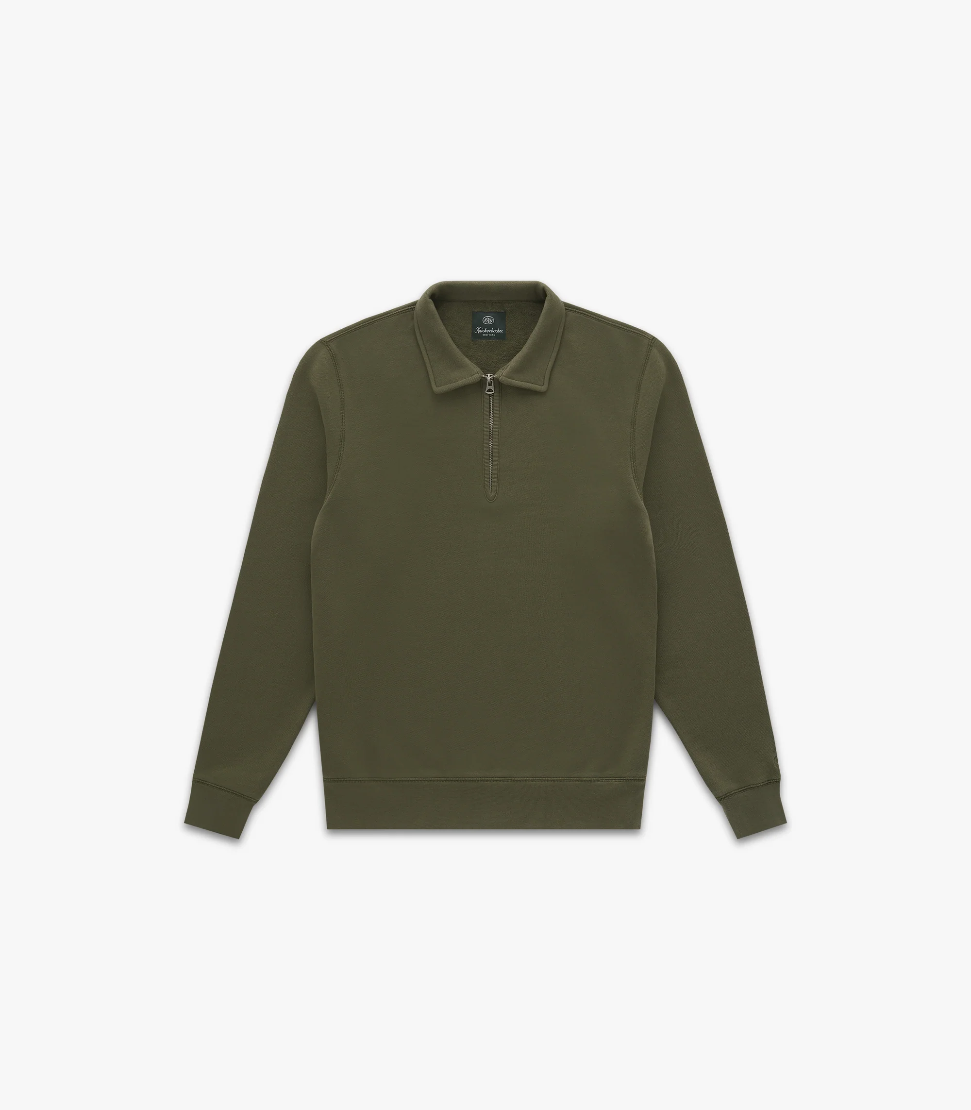 Knickerbocker - 50'S Quarter Zip - Olive – Fountainhead NY