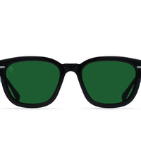 Raen - Myles in Recycled Black / Green Polarized