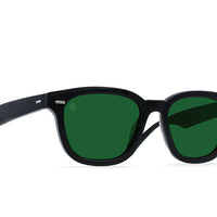 Raen - Myles in Recycled Black / Green Polarized