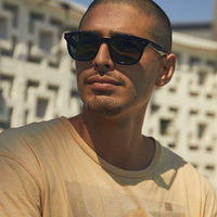 Raen - Myles in Recycled Black / Green Polarized