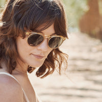 Raen - Remmy in Champagne Crystal / Green Polarized