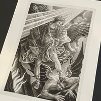 "Saint Michael" - Print by Philip Szlosek