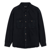 All Time High - Ellis Kurabo Denim Shirt in Washed Onyx