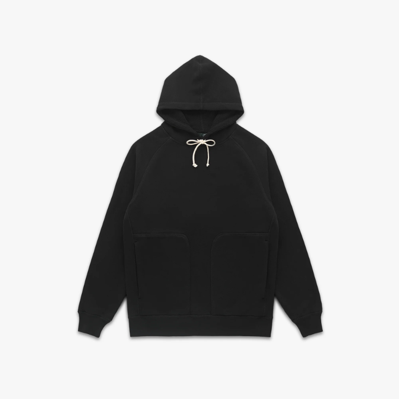 Knickerbocker Double Face Waffle Hoodie in Black – Fountainhead NY