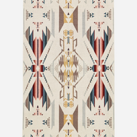 Pendleton - Oversized Jacquard Spa Towel - White Snads Tan