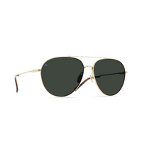 Raen - Serona in Satin Light Gold / Green Polarized
