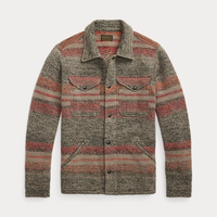 Ralph Lauren - Striped Double-Knit Wool-Blend Jacket - Red/multi