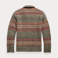 Ralph Lauren - Striped Double-Knit Wool-Blend Jacket - Red/multi