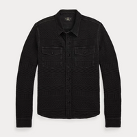 Double RL - Indigo Jacquard Workshirt - Sulfur Black