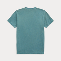 Double RL - Indigo Jersey Pocket T-Shirt in Washed Blue Indigo