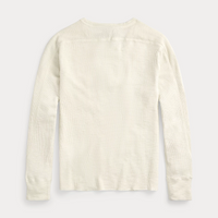 Double RL - Waffle-Knit Crewneck - Paper White