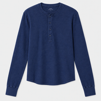 Save Khaki United - LS Pointelle Henley