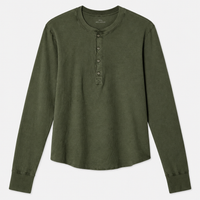 Save Khaki United - LS Pointelle Henley