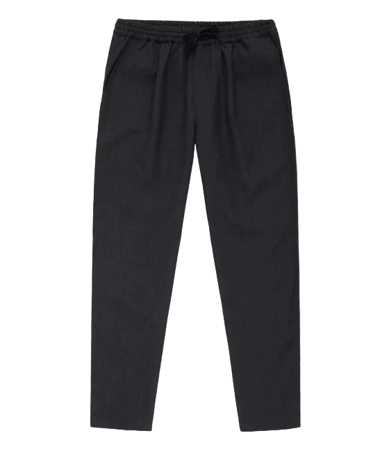 3sixteen - Drawstring Pant in Charcoal Wool Gabardine 3sixteen - Drawstring Pant in Charcoal Wool Gabardine