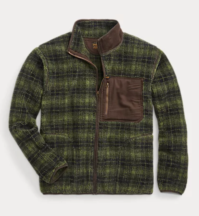 Tartan sales fleece jacket
