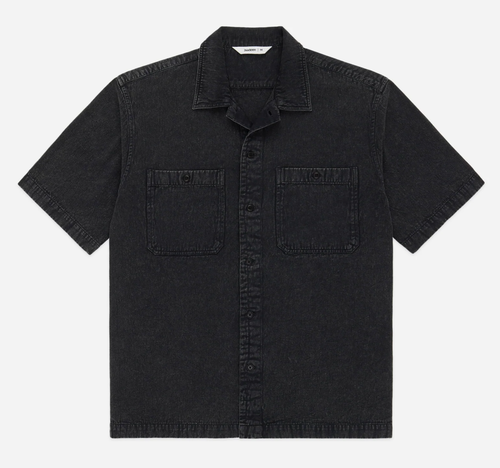★★ ★★ Unisex Black Embossed Logo Short Sleeve Alexander Wang Short-Sleeve Embossed Logo Sweater | Saks