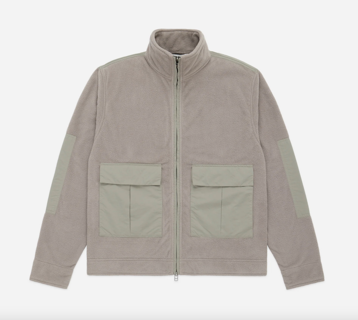 STONE  Cotton fleece コットンフリース 3sixteen - Fleece Jacket in Stone – Fountainhead NY