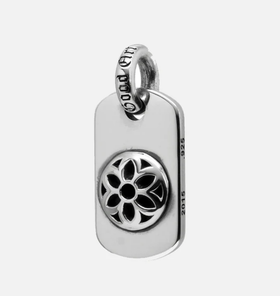 Good Art Hlywd - Dog Tag Pendant - Raised Rosette – Fountainhead NY Good Art Hlywd - Dog Tag Pendant - Raised Rosette – Fountainhead NY