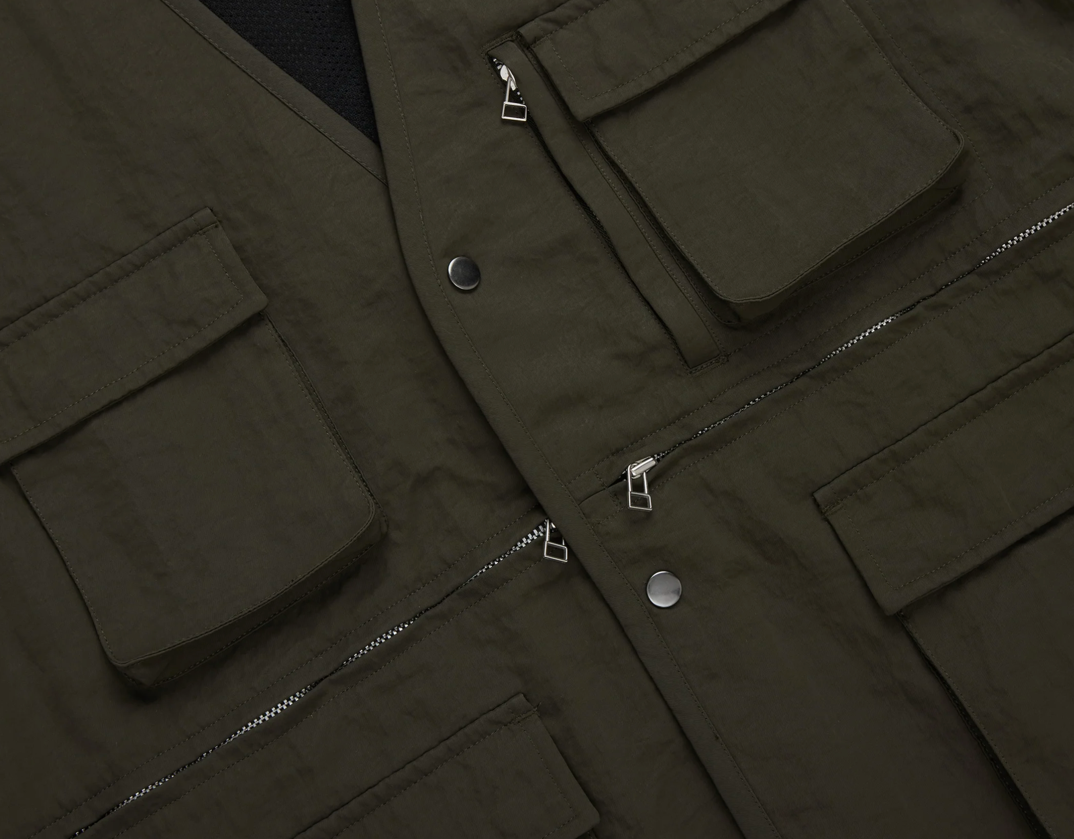トップス NYLON VEST 3D Pocket H2c16997f6376426eb4ca1f970d1d4
