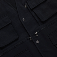3sixteen - Field Vest in Black Wrinkle Nylon