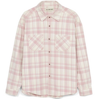 All Time High - MT. BALDY SNAP FLANNEL IN WHITE/LAVENDER