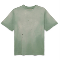 All Time High - Painted Single Stitch Pocket Tee in Vintage Spearmint