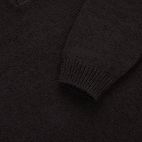 3sixteen - Long Sleeve Knit Polo in Bark Boucle
