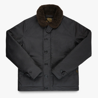 Iron Heart - Oiled Whipcord N1 Deck Jacket - Black