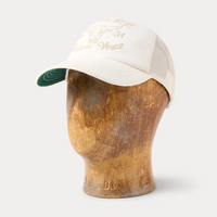 Double RL - Corduroy-Bill Twill Trucker Cap in White