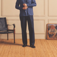 Knickerbocker - Park Denim Cotton & Linen Pant in Indigo