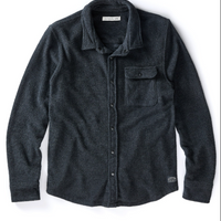 Outerknown - Hightide Snap Shirt in Heather Black