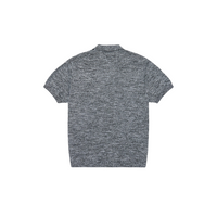 3sixteen - Knit Polo in Black Marled Yarn