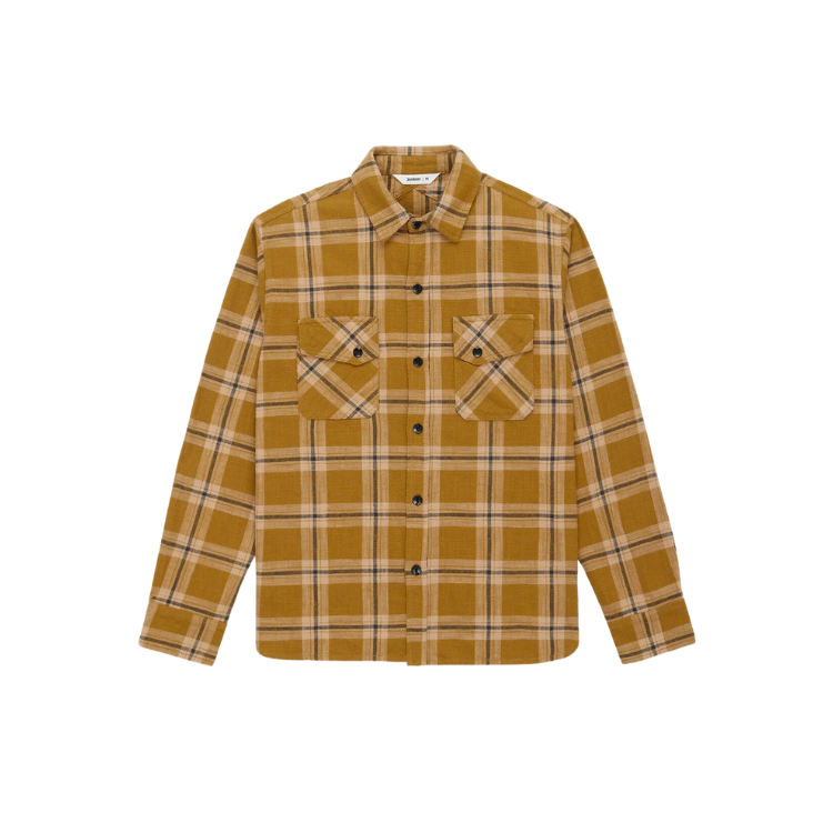 3sixteen - Crosscut Flannel in Coyote Slub Check