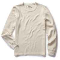 Taylor Stitch - The Organic Cotton Waffle Crew in Vintage White