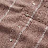 Taylor Stitch - The Short Sleeve Hawthorne in Dried Fig Stripe
