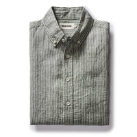 Taylor Stitch - The Jack in Cilantro Stripe Linen