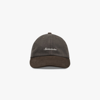 Knickerbocker - Script Cotton & Linen Cap - Coffee