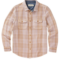 Outerknown - Blanket Shirt in Lilac Haze Latte Boxes