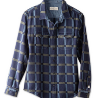 Outerknown - Blanket Shirt - Indigo Sea Bridge Plaid