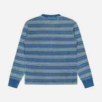 Ralph Lauren - Long-Sleeve Cotton Knit Archie Henley T-shirt - Indigo Multi