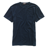 Double RL - Indigo Jersey Pocket T-Shirt in Rinsed Indigo