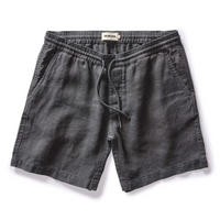 Taylor Stitch - The Apres Short in Faded Black Hemp