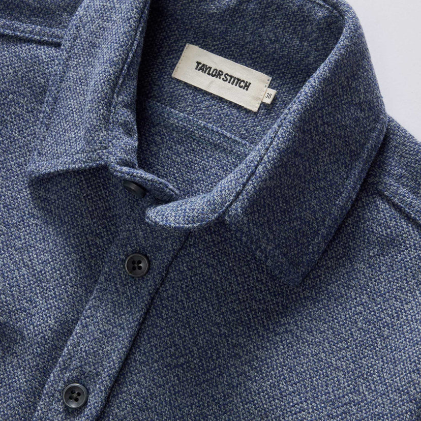 Taylor Stitch - The Utility Shirt in Indigo Ash Wool Canvas