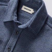 Taylor Stitch - The Utility Shirt in Indigo Ash Wool Canvas