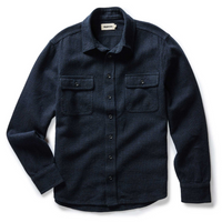 Taylor Stitch - The Ledge Shirt in Dark Navy Linen Tweed