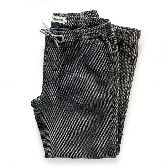 Taylor Stitch - The Après Pant in Charcoal Sashiko Taylor Stitch - The Après Pant in Charcoal Sashiko
