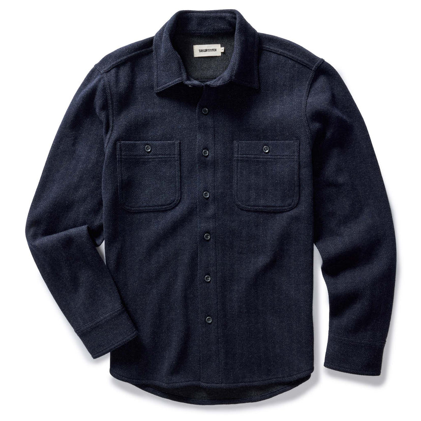 Taylor Stitch - The Coastline Knit Shirt in Dark Navy